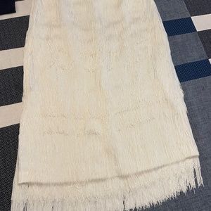 Gyre Fringe Midi Skirt